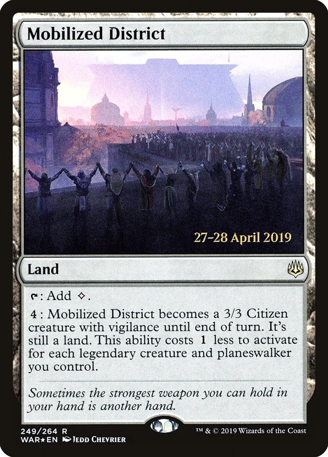 Mobilized District [War of the Spark Prerelease Promos] | Game Grid - Logan