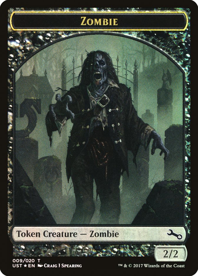 Zombie // Zombie Double-Sided Token [Unstable Tokens] | Game Grid - Logan