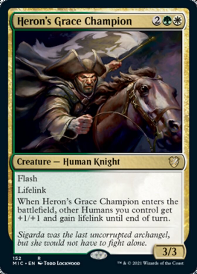 Heron's Grace Champion [Innistrad: Midnight Hunt Commander] | Game Grid - Logan