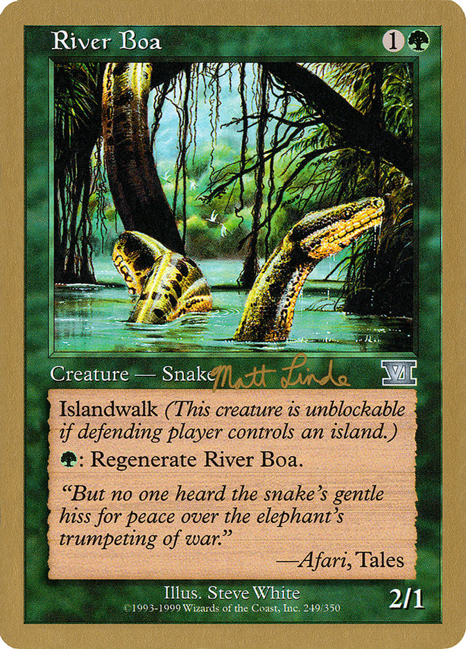 River Boa (Matt Linde) [World Championship Decks 1999] | Game Grid - Logan