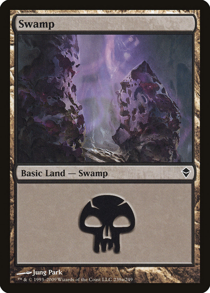 Swamp (239a) [Zendikar] | Game Grid - Logan