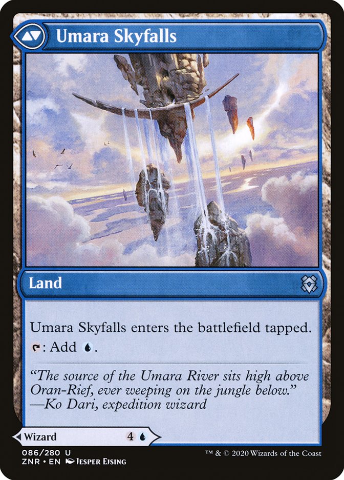 Umara Wizard // Umara Skyfalls [Zendikar Rising] | Game Grid - Logan