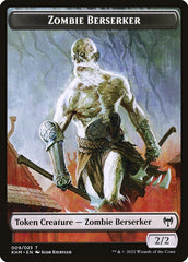 Elf Warrior // Zombie Berserker Double-Sided Token [Kaldheim Tokens] | Game Grid - Logan