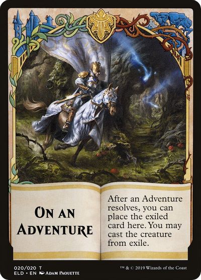 On An Adventure Double-sided Emblem [Challenger Decks 2020 Tokens] | Game Grid - Logan