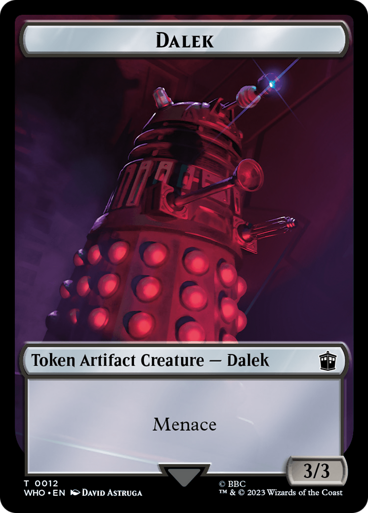 Alien Angel // Dalek Double-Sided Token [Doctor Who Tokens] | Game Grid - Logan