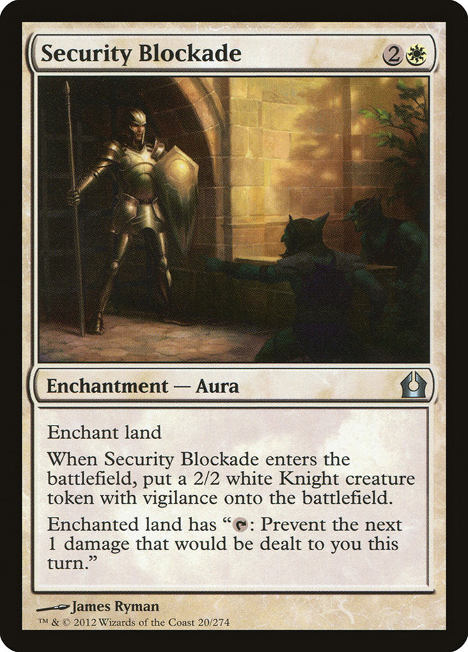 Security Blockade [Return to Ravnica] | Game Grid - Logan