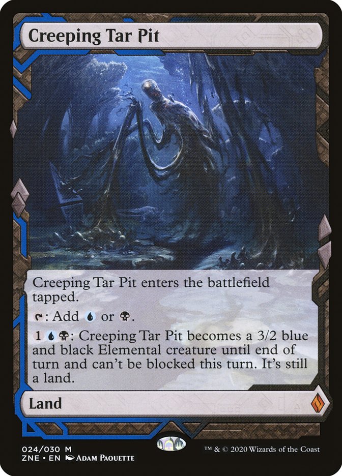 Creeping Tar Pit (Expeditions) [Zendikar Rising Expeditions] | Game Grid - Logan