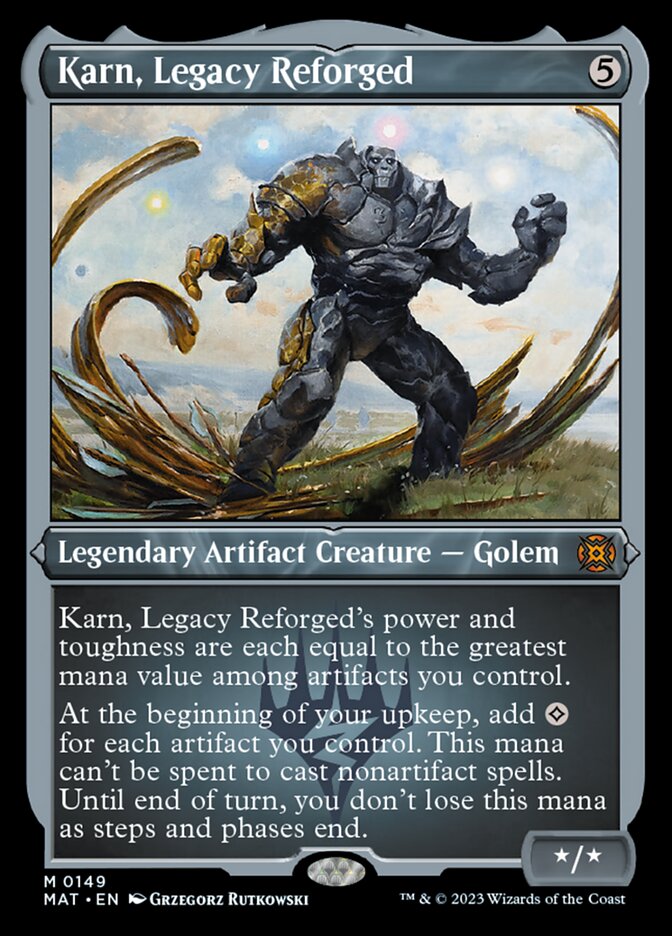 Karn, Legacy Reforged (Foil Etched) [March of the Machine: The Aftermath] | Game Grid - Logan