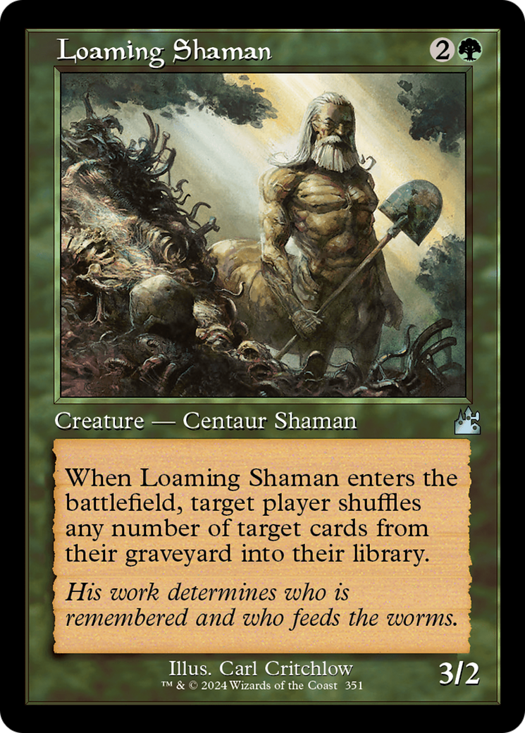 Loaming Shaman (Retro Frame) [Ravnica Remastered] | Game Grid - Logan