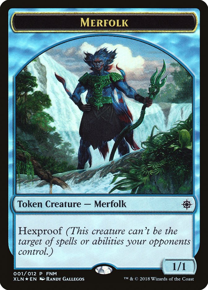 Merfolk // Treasure Double-Sided Token [Friday Night Magic 2018] | Game Grid - Logan