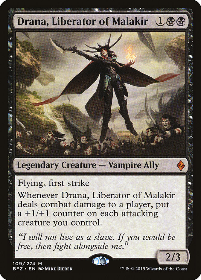 Drana, Liberator of Malakir [Battle for Zendikar] | Game Grid - Logan