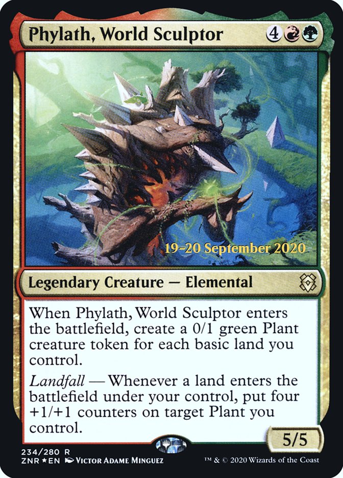 Phylath, World Sculptor [Zendikar Rising Prerelease Promos] | Game Grid - Logan