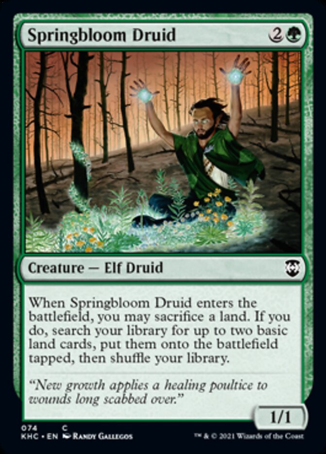 Springbloom Druid [Kaldheim Commander] | Game Grid - Logan