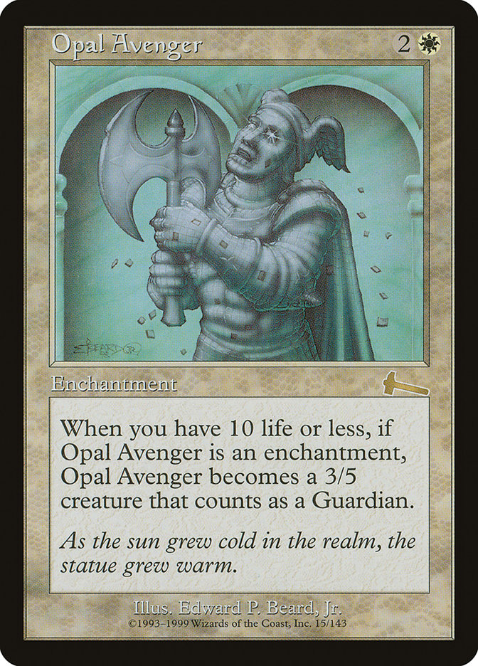 Opal Avenger [Urza's Legacy] | Game Grid - Logan