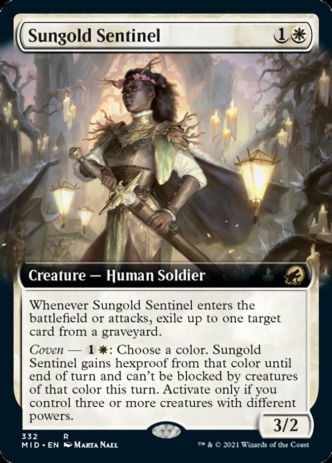 Sungold Sentinel (Extended Art) [Innistrad: Midnight Hunt] | Game Grid - Logan