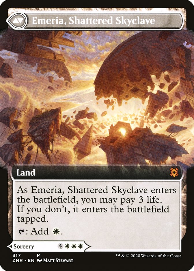 Emeria's Call // Emeria, Shattered Skyclave (Extended Art) [Zendikar Rising] | Game Grid - Logan