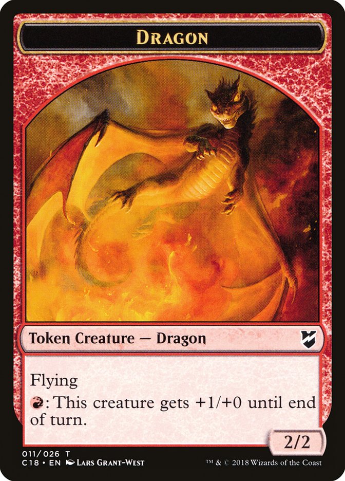 Dragon Token [Commander 2018 Tokens] | Game Grid - Logan