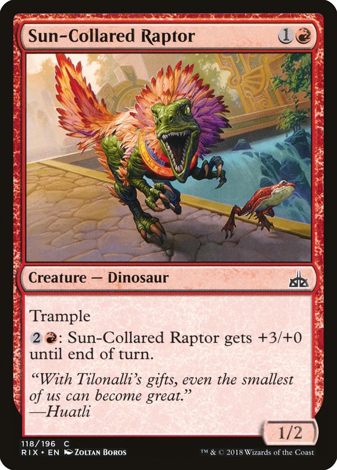 Sun-Collared Raptor [Rivals of Ixalan] | Game Grid - Logan