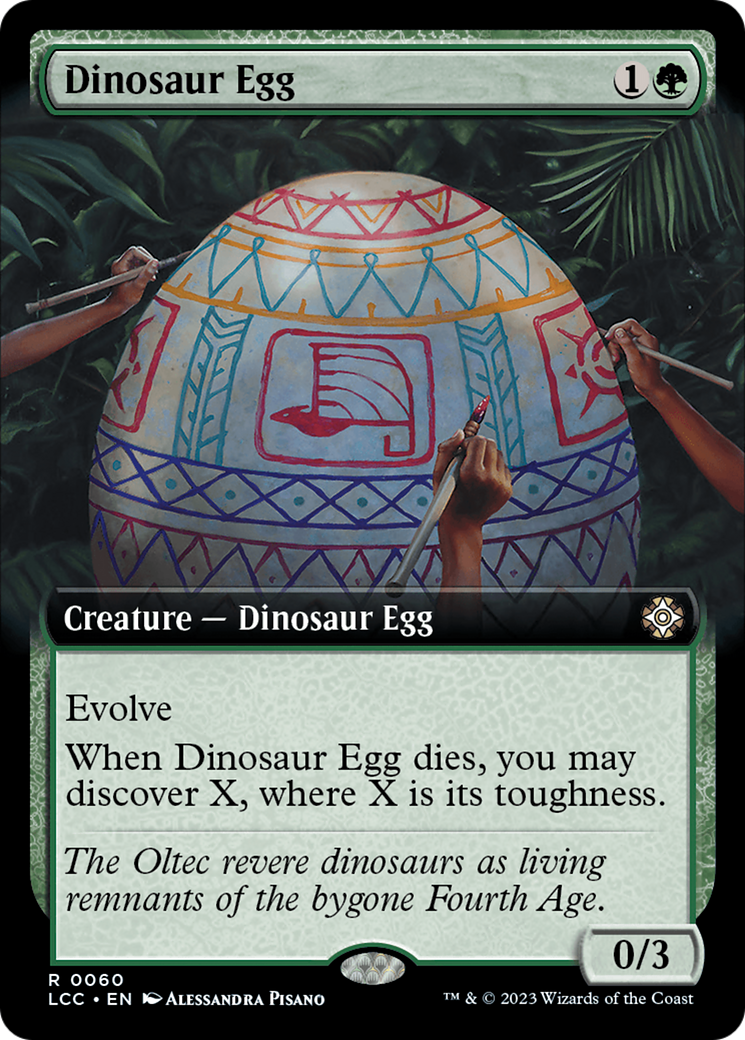 Dinosaur Egg (Extended Art) [The Lost Caverns of Ixalan Commander] | Game Grid - Logan