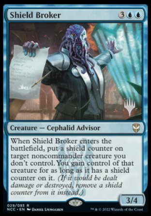 Shield Broker (Promo Pack) [Streets of New Capenna Commander Promos] | Game Grid - Logan