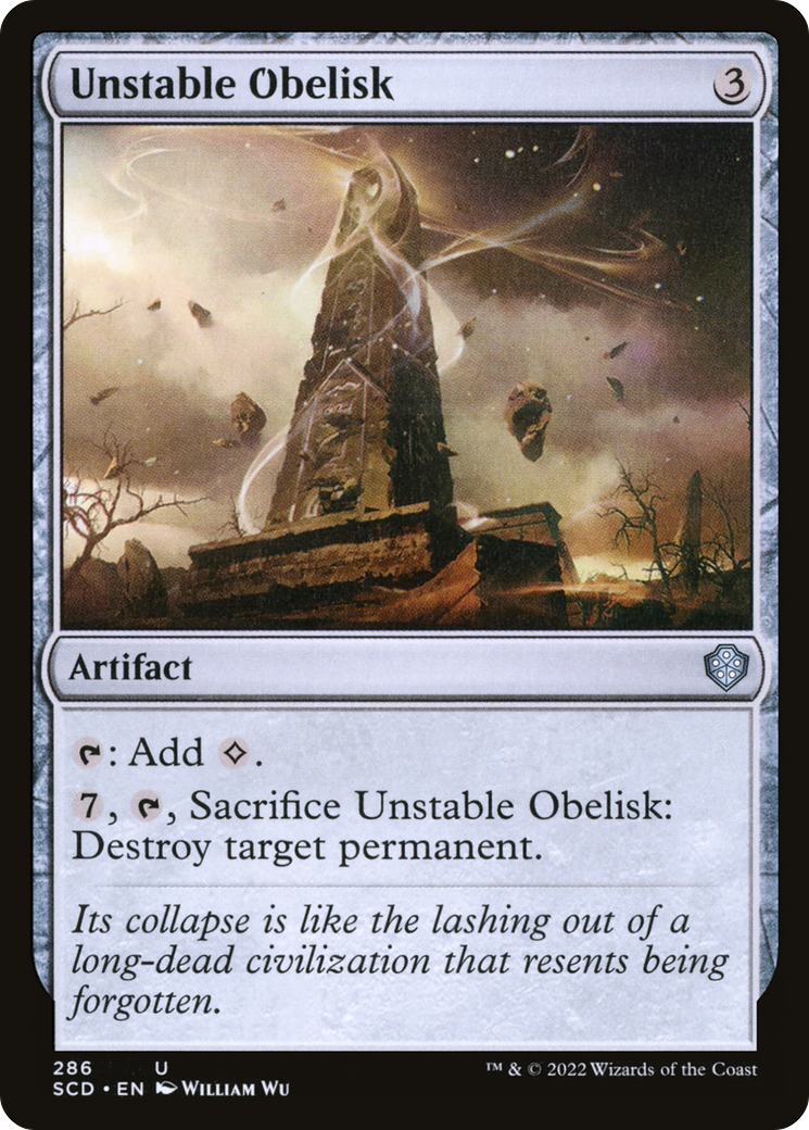 Unstable Obelisk [Starter Commander Decks] | Game Grid - Logan