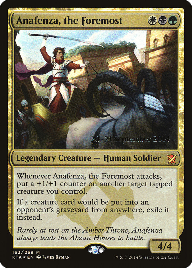 Anafenza, the Foremost [Khans of Tarkir Prerelease Promos] | Game Grid - Logan