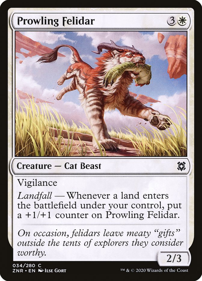 Prowling Felidar [Zendikar Rising] | Game Grid - Logan