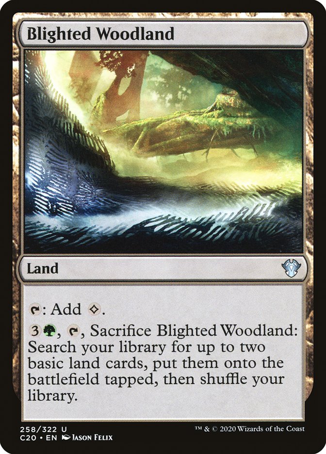 Blighted Woodland [Commander 2020] | Game Grid - Logan