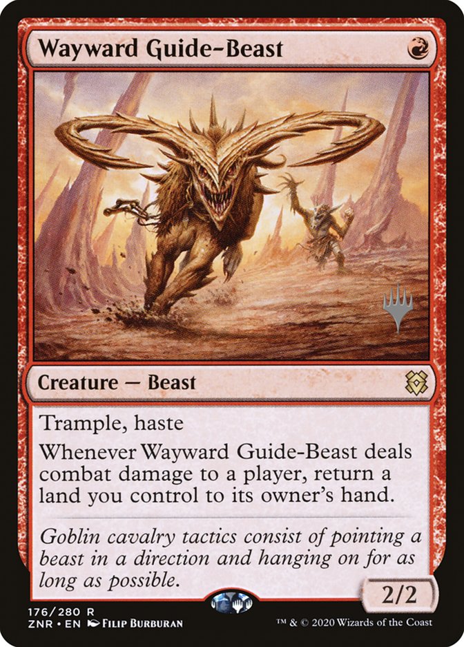 Wayward Guide-Beast (Promo Pack) [Zendikar Rising Promos] | Game Grid - Logan