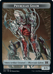 Zombie // Phyrexian Golem Double-Sided Token [Double Masters 2022 Tokens] | Game Grid - Logan