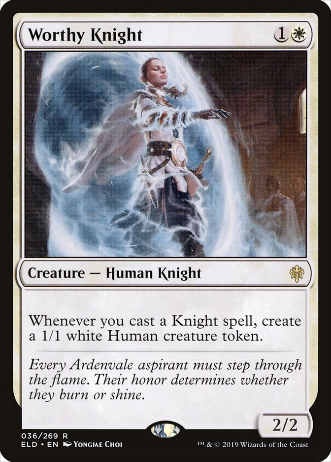 Worthy Knight [Throne of Eldraine] | Game Grid - Logan