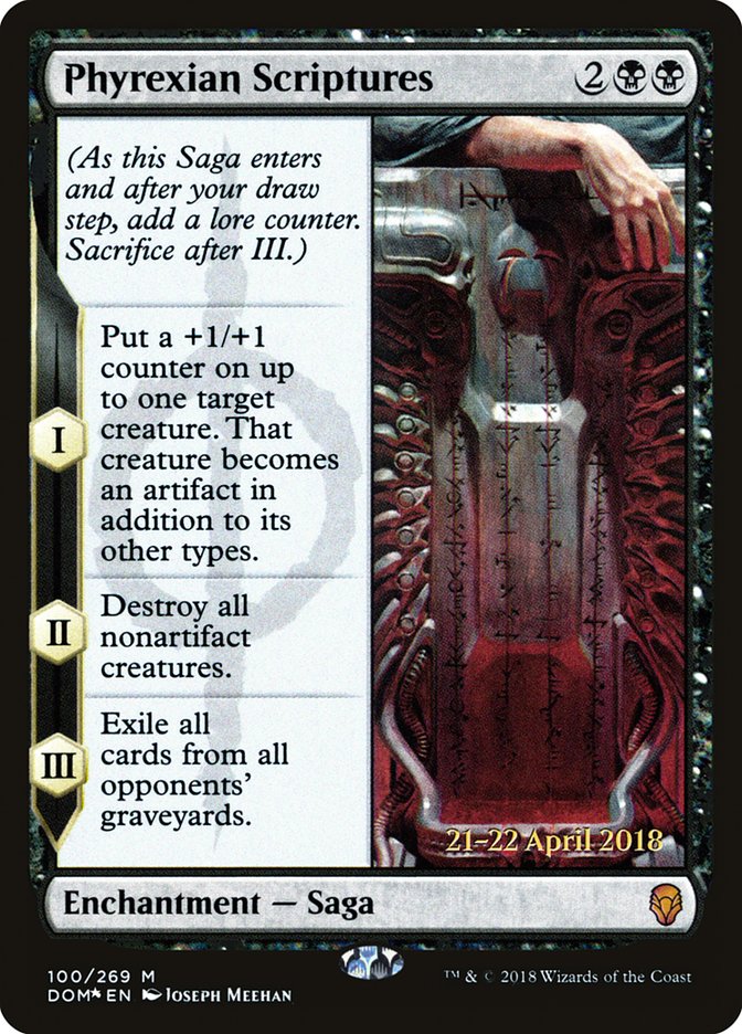 Phyrexian Scriptures [Dominaria Prerelease Promos] | Game Grid - Logan