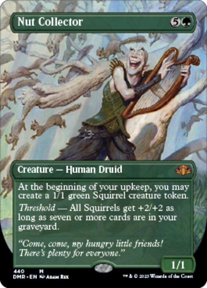 Nut Collector (Borderless Alternate Art) [Dominaria Remastered] | Game Grid - Logan