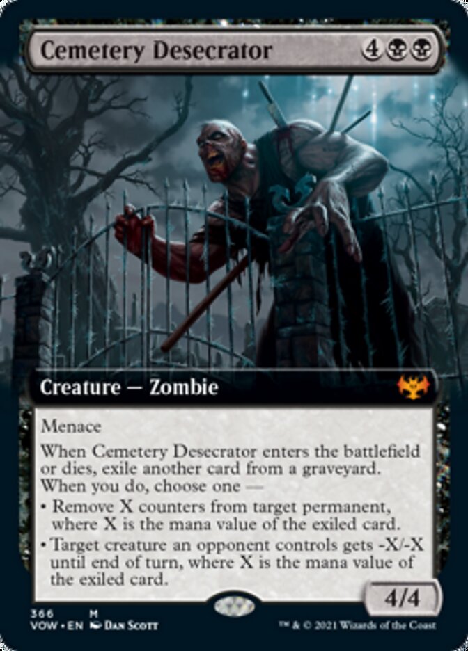 Cemetery Desecrator (Extended Art) [Innistrad: Crimson Vow] | Game Grid - Logan