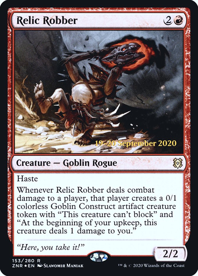 Relic Robber [Zendikar Rising Prerelease Promos] | Game Grid - Logan