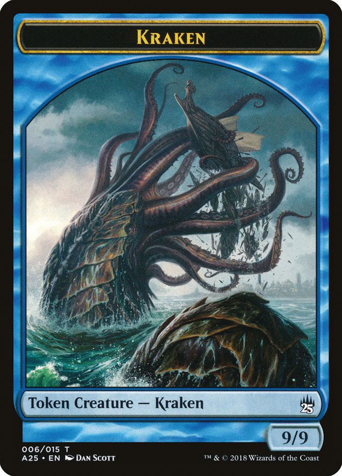 Fish // Kraken Double-Sided Token [Masters 25 Tokens] | Game Grid - Logan