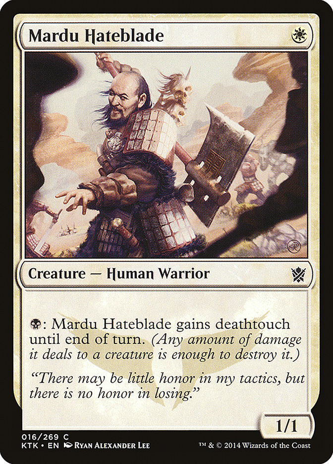 Mardu Hateblade [Khans of Tarkir] | Game Grid - Logan