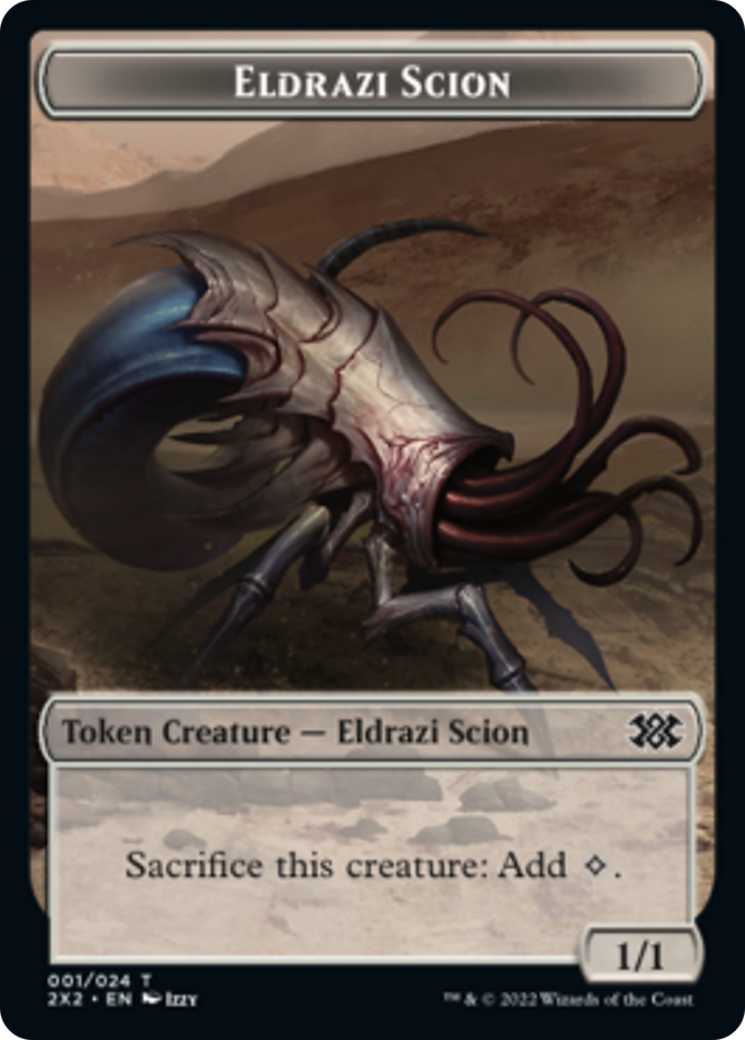 Zombie // Eldrazi Scion Double-Sided Token [Double Masters 2022 Tokens] | Game Grid - Logan