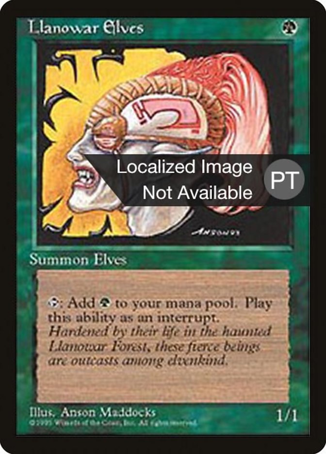 Llanowar Elves [Fourth Edition (Foreign Black Border)] | Game Grid - Logan