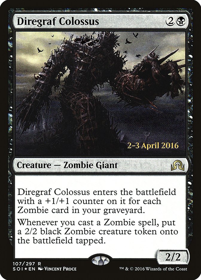 Diregraf Colossus [Shadows over Innistrad Prerelease Promos] | Game Grid - Logan