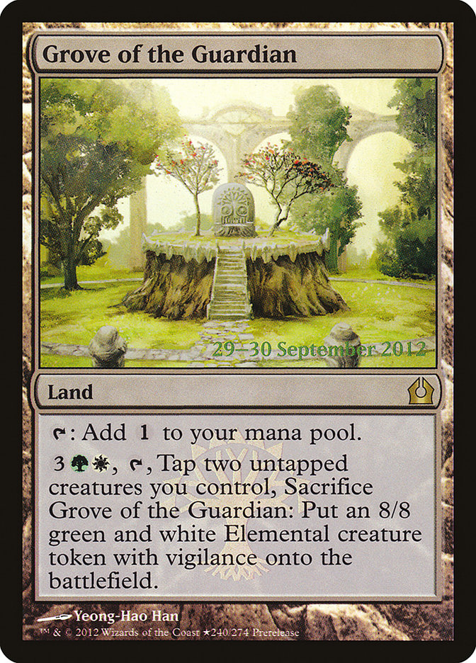 Grove of the Guardian [Return to Ravnica Prerelease Promos] | Game Grid - Logan