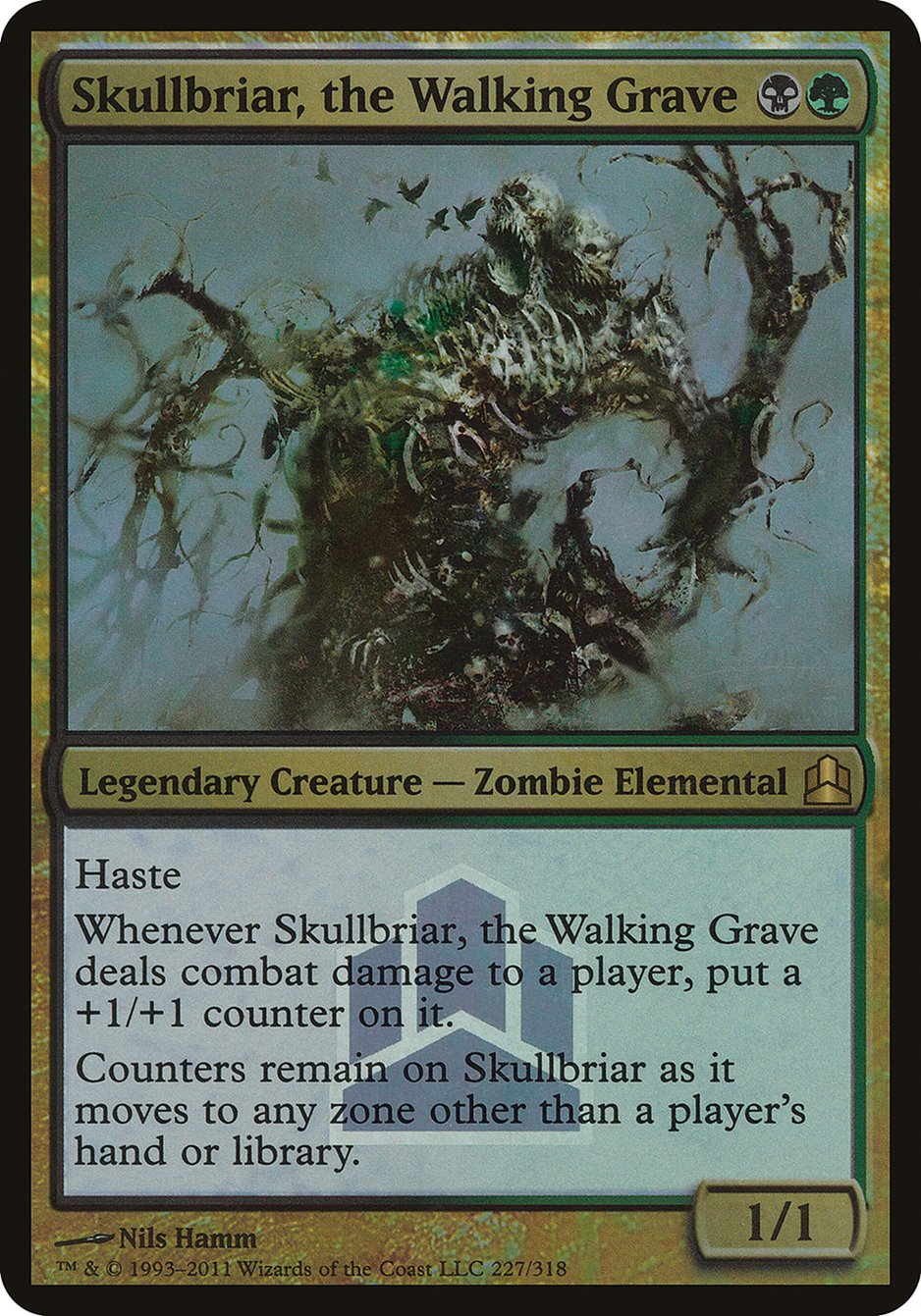 Skullbriar, the Walking Grave (Launch) (Oversized) [Commander 2011 Oversized] | Game Grid - Logan