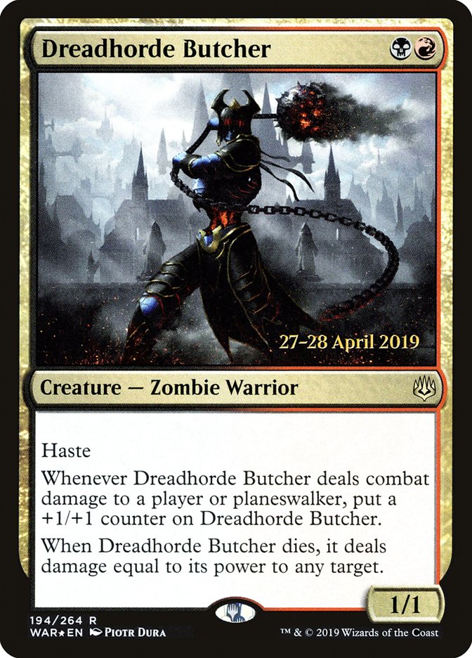 Dreadhorde Butcher [War of the Spark Prerelease Promos] | Game Grid - Logan