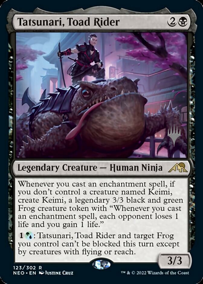 Tatsunari, Toad Rider (Promo Pack) [Kamigawa: Neon Dynasty Promos] | Game Grid - Logan