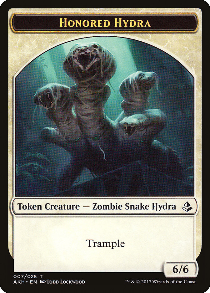 Honored Hydra // Warrior Double-Sided Token [Amonkhet Tokens] | Game Grid - Logan