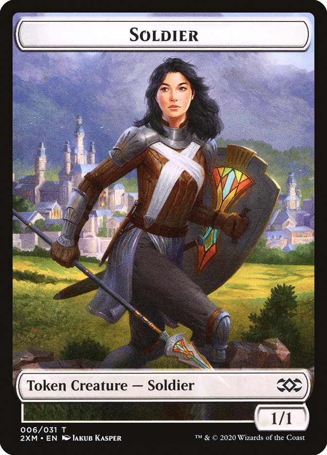 Copy // Soldier Double-Sided Token [Double Masters Tokens] | Game Grid - Logan