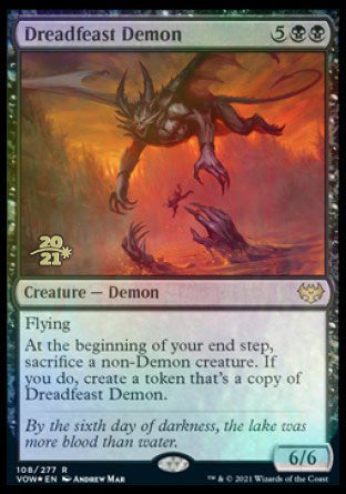 Dreadfeast Demon [Innistrad: Crimson Vow Prerelease Promos] | Game Grid - Logan