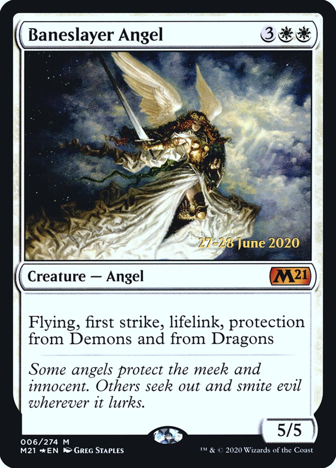 Baneslayer Angel [Core Set 2021 Prerelease Promos] | Game Grid - Logan