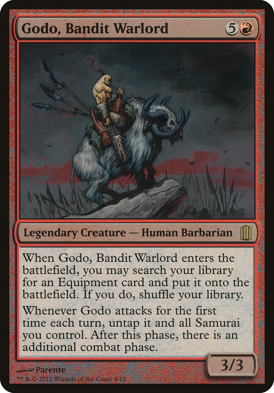 Godo, Bandit Warlord (Oversized) [Commander's Arsenal Oversized] | Game Grid - Logan