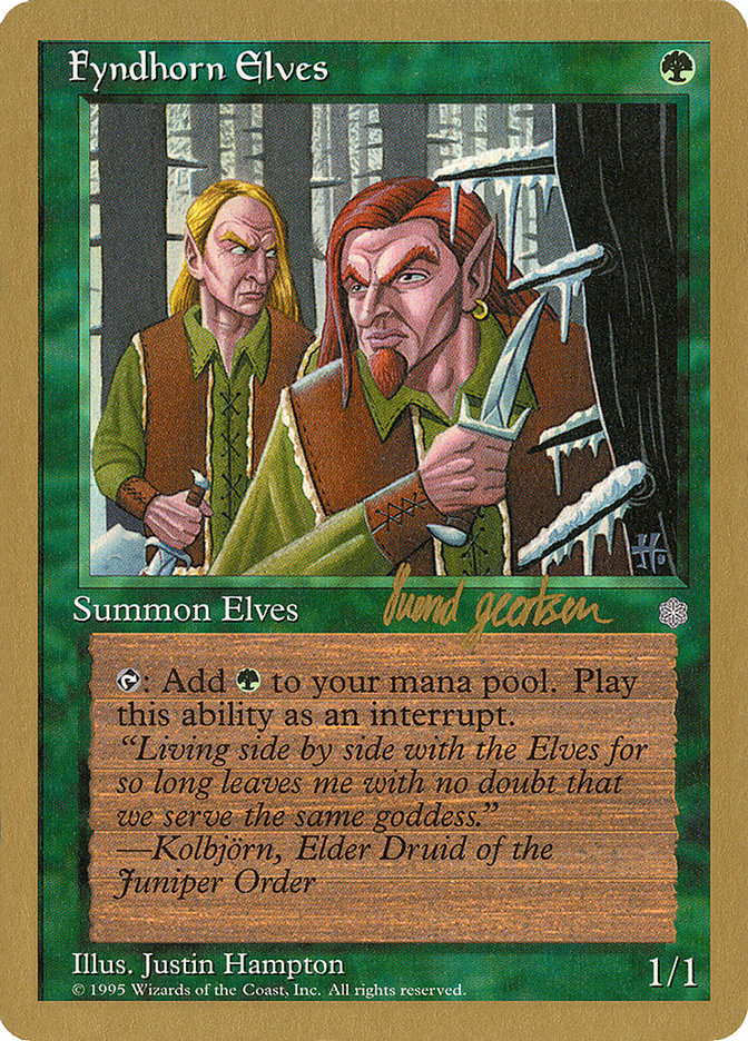 Fyndhorn Elves (Svend Geertsen) [World Championship Decks 1997] | Game Grid - Logan